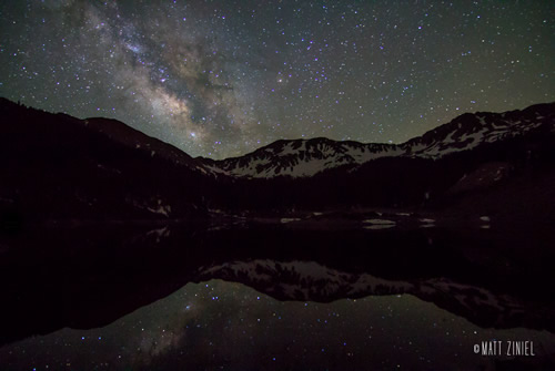 Milky Way over Wheeler Wilderness in New Mexico