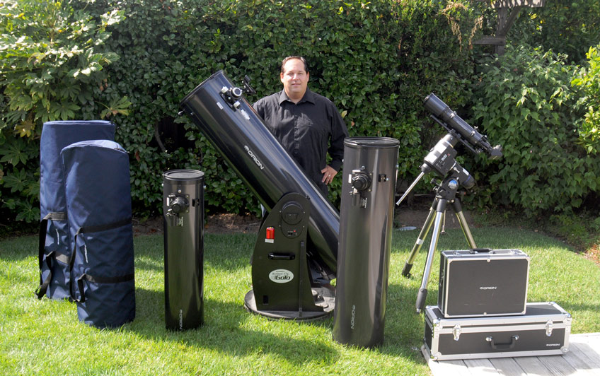 Chanan G. with a bunch of his Orion equipment